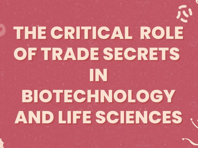 The Critical Role of Trade Secrets in Biotechnology and Life Sciences
