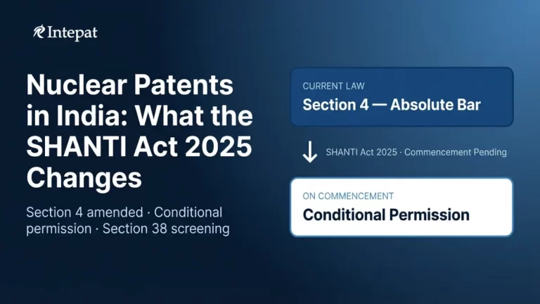 Nuclear Patents India: What the SHANTI Act 2025 Changes for Inventors